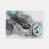 Owl | Forest Life | Cadeaus voor boomgaarden Fleece Deken (Voorkant (Horizontaal))