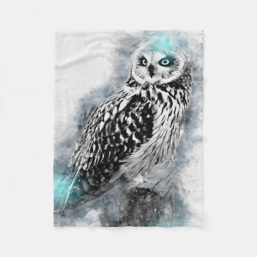 Owl | Forest Life | Cadeaus voor boomgaarden Fleece Deken (Voorkant)