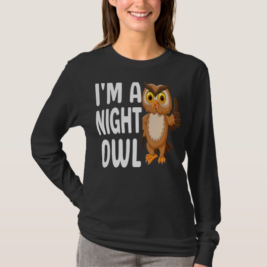 Owl Forest Mythology Night Owl 1 T-shirt (Voorkant)