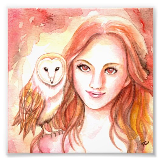 Owl Foto Afdruk (Voorkant)