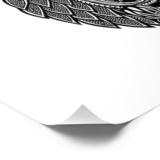 Owl Foto Afdruk (Hoek)