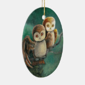 Owl Friends Owl Art Keramisch Ornament (Rechts)