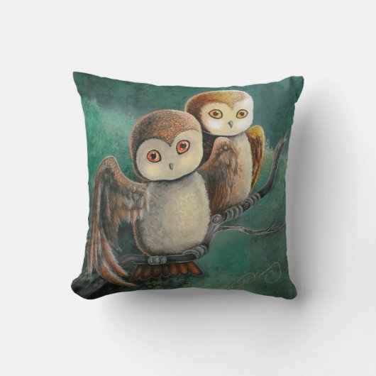 Owl Friends Owl Art Kussen (Voorkant)