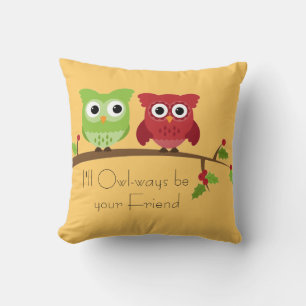 Owl Friends Pillow Kussen