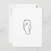 Owl - Fun schattige simpele toteminkt tekenkunst Briefkaart (Voorkant / Achterkant)