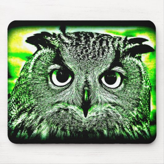 Owl gaat groen muismat (Voorkant)