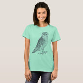 Owl geluiden / Owl geluiden Barred Owl of Spotnet T-shirt (Voorkant volledig)