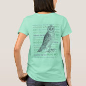Owl geluiden / Owl geluiden Barred Owl of Spotnet T-shirt (Achterkant)