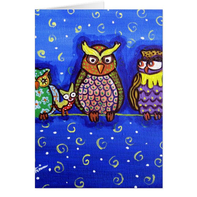 Owl get Together Fun Folk Art (Voorkant)