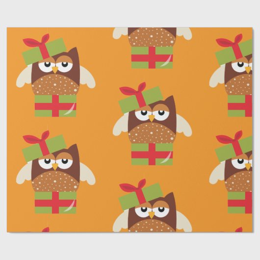 Owl Gift Cadeaupapier (Vlak)