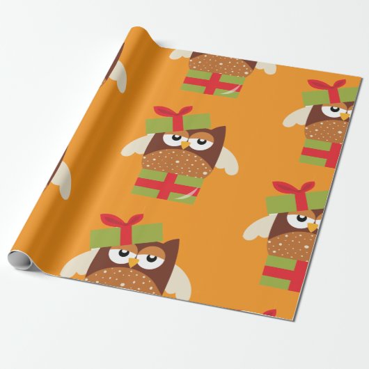 Owl Gift Cadeaupapier (Uitgerold)