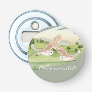 OWL GIFTS - Gepersonaliseerd Button Flesopener
