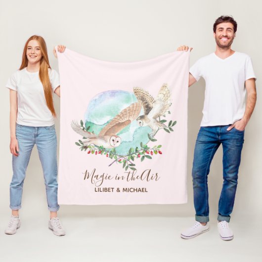 OWL GIFTS - Gepersonaliseerd Fleece Deken (In situ)