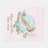 OWL GIFTS - Gepersonaliseerd Fleece Deken (Voorkant (Horizontaal))