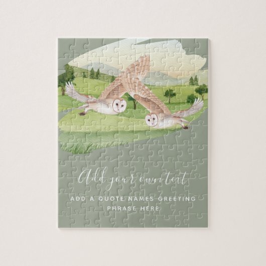 OWL GIFTS - Gepersonaliseerd Legpuzzel (Verticaal)