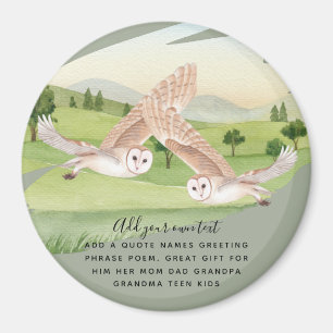 OWL GIFTS - Gepersonaliseerd Magneet
