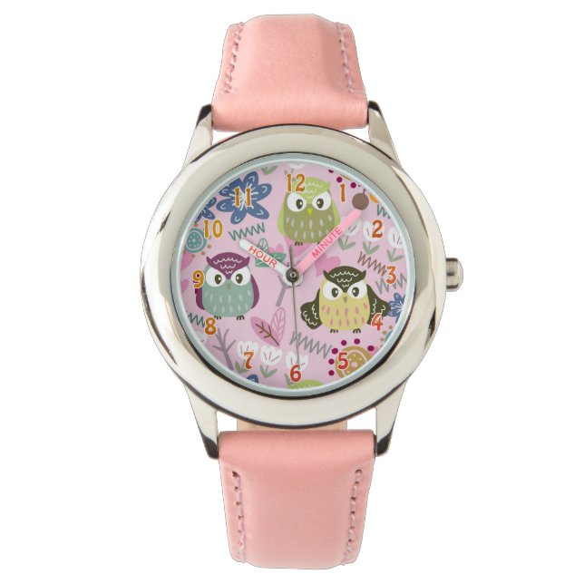 Owl Girl eWatch Horloge (Voorkant)
