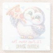 Owl Glazen Onderzetter (Achterkant)