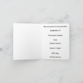 Owl Graduation Announcement Aankondiging (Binnen)