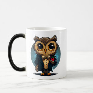 Owl Groom in Love: Perfect Valentijnsdag Gift Magische Mok