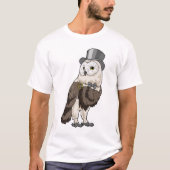 Owl Groom Wedding ring Wedding T-shirt (Voorkant)