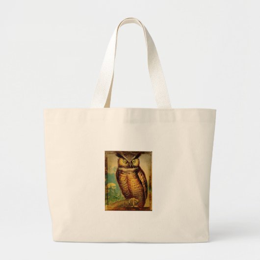 Owl Grote Tote Bag (Voorkant)