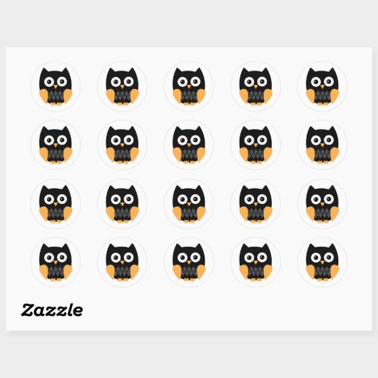 Owl Halloween Stickers (Vel)