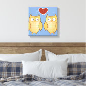 Owl hartliefde kind canvas (Insitu (Slaapkamer))