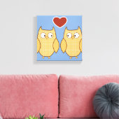 Owl hartliefde kind canvas (Insitu (Woonkamer))
