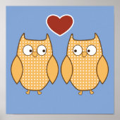 Owl hartliefde kind kamer poster (Voorkant)