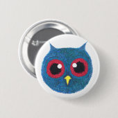 Owl Head Ronde Button 5,7 Cm (Voorkant /achterkant)