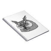 Owl Head Zendoodle Notitieboek (Rechterzijde)