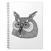 Owl Head Zendoodle Notitieboek (Voorkant)