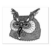 Owl Head Zendoodle Rubberstempel (Afrduk)