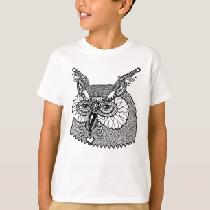 Owl Head Zendoodle T-shirt