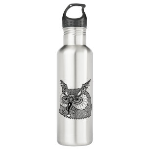 Owl Head Zendoodle Waterfles