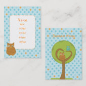 Owl Heart Tree Visitekaartje (Voorkant / Achterkant)