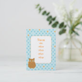 Owl Heart Tree Visitekaartje (Staand voorkant)