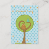 Owl Heart Tree Visitekaartje (Achterkant)