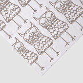 Owl herhaal patroon tissuepapier (Detail)