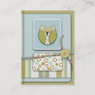 Owl Herinneringskaart Visitekaartje