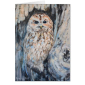 Owl Hideout Fine Art Wenskaart (Voorkant)