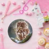 Owl Hoo Papieren Bordje (Feest)