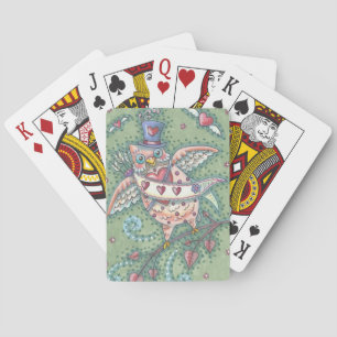 OWL HOOTS N' HEARTS PINK BICYCLE PLAYCARDS SPEELKAARTEN