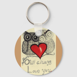 Owl houdt altijd van je... Fantastische sleutelhan Sleutelhanger