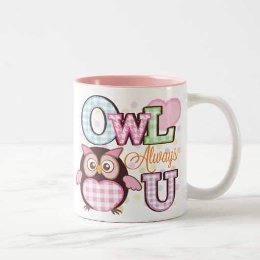 Owl houdt altijd van je Mok (Rechts)