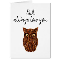 Owl houdt altijd van romantisch hout