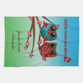 Owl houdt van je Handdoek (Horizontaal)