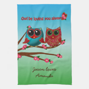 Owl houdt van je Handdoek