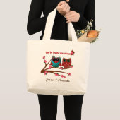 Owl houdt van u-Canvas tas (Voorkant (product))
